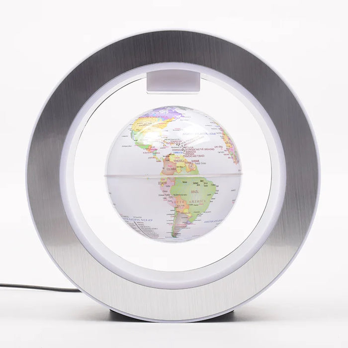 Floating Moon Globe Lamp – O-Type Magnetic Frame with LED Night Light