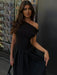 Maxi Dress – Pleated Patchwork Elegance - Samanta Factory