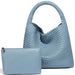 Woven Tote Bag  with Purse for Women – Large Soft Leather Shoulder Bag for Work, Beach & Travel - Samanta Factory