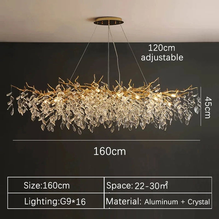Crystal Chandelier – Modern Indoor Villa Lighting SF
