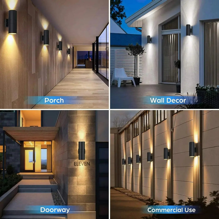 Modern LED Wall Lamp – Double Head Waterproof E27 Indoor Outdoor Lighting SF