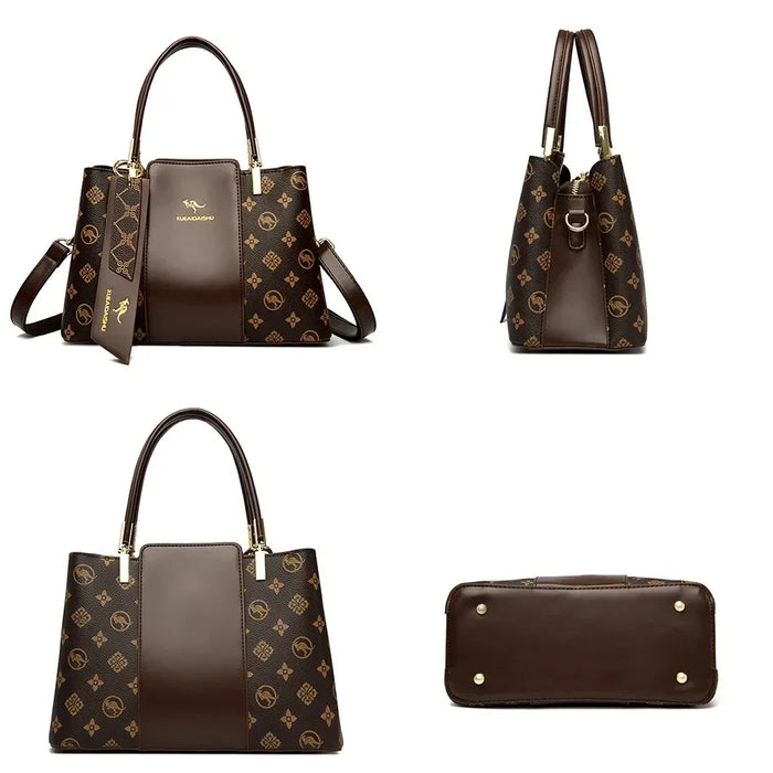 High-Quality PU Leather Handbag for Women – Animal Print Casual Tote, Versatile Fashion Bag - Samanta Factory
