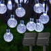 Solar Crystal Globe String Lights – 60 LED Waterproof Fairy Lights with 8 Lighting Modes - Samanta Factory