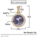 Personalized Bling Circle Necklace with Engraving – Memory Jewelry for Men & Women SF