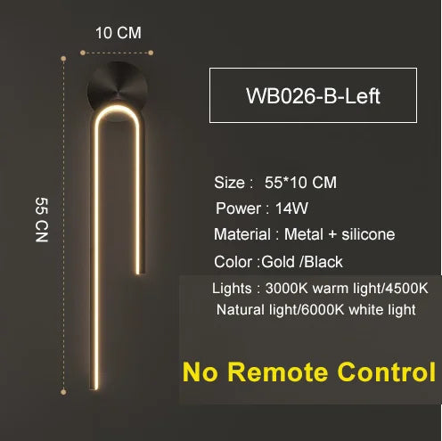LED Wall Light – Modern Indoor Wall Sconce with 3-Colour Temperature for Bedroom & Hallway SF