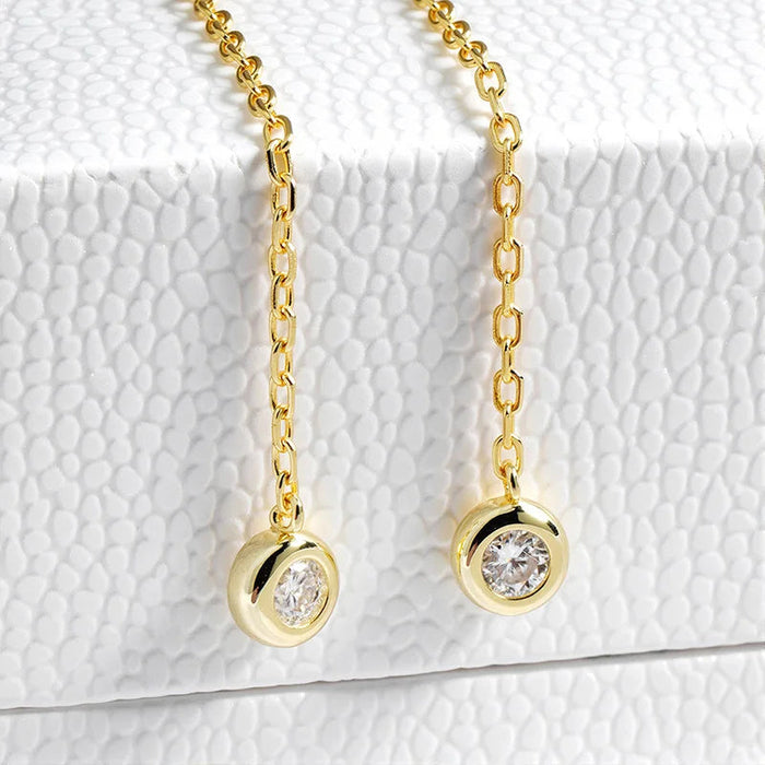 Moissanite Necklace – Full Round-Cut Sparkle in 925 Sterling Silver SF