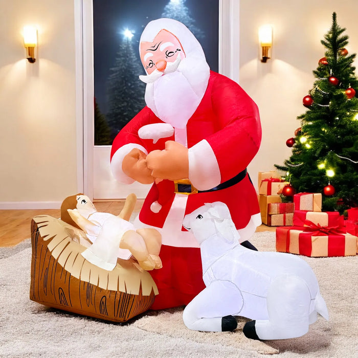 Inflatable Santa Claus Decoration – Outdoor Christmas Yard Display