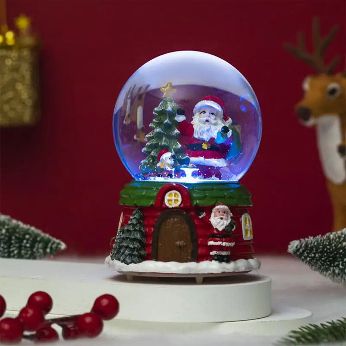 Christmas Musical Snow Globe – LED Light & Festive Tune - Samanta Factory