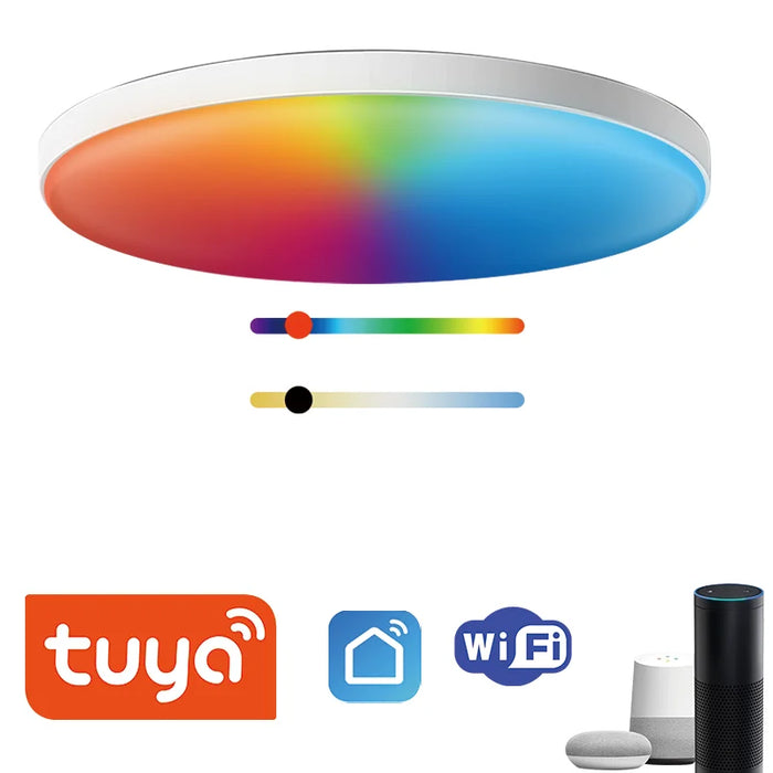 Smart RGB Ceiling Light – WiFi APP Control with Dimmable LED