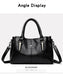 Casual Tote Shoulder & Crossbody Bag – Versatile, Soft PU Leather with Sequined Design - Samanta Factory