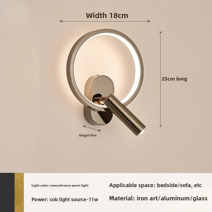 Nordic Style Rotatable Wall Lamp – 350° Adjustable Spot Light for Bedroom & Living Room Décor - Samanta Factory