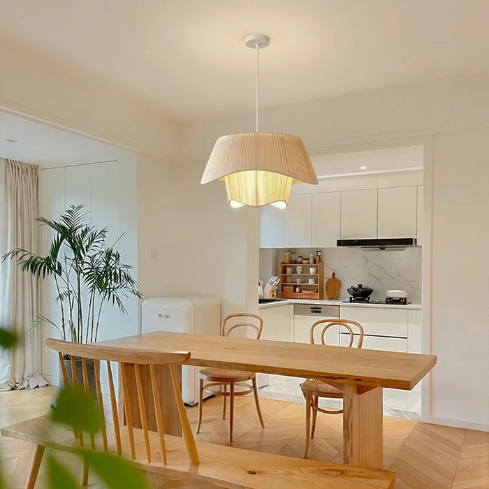 Nordic Fabric Pendant Light – Adjustable Post-Modern LED Chandelier in Multiple Colors