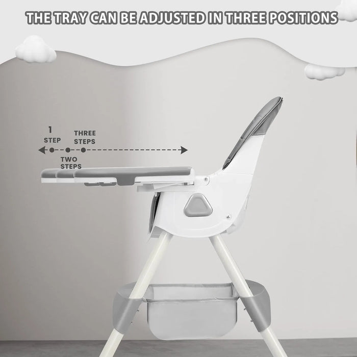 3-in-1 Baby High Chair – Adjustable Feeding Seat with Tray, Toddler & Kids Chair Conversion - Samanta Factory