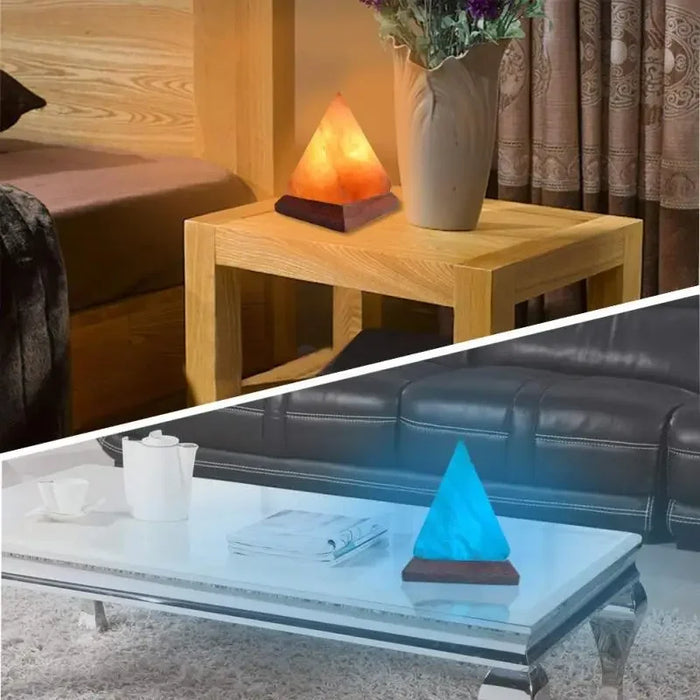 Himalayan Salt Lamp – Color-Changing LED with USB & Natural Air Purification
