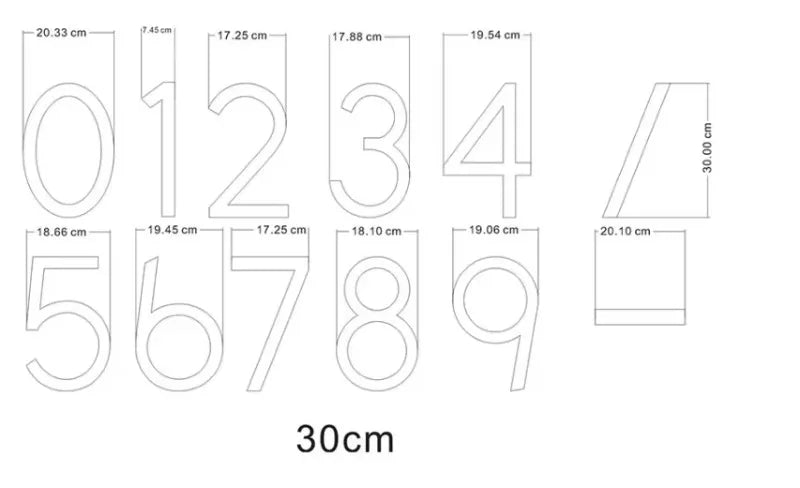 LED House Numbers – Backlit Stainless Steel Address Sign SF