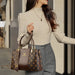 Luxury Fashion Print Handbag – Large Capacity Soft Leather Shoulder & Crossbody Bag for Women - Samanta Factory