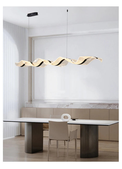 Modern LED Pendant Light – Smart Dimmable with Remote Control SF