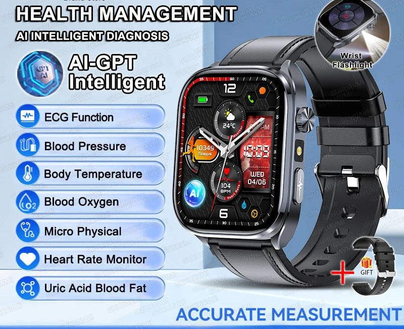 Health Smartwatch – ECG & AI Five-Organ Monitoring SF