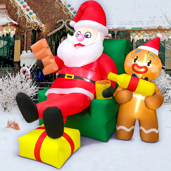 Inflatable Santa Claus Decoration – Outdoor Christmas Yard Display
