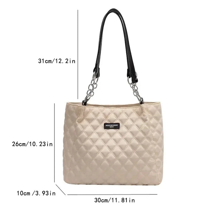 Casual Cotton Shoulder Tote – Soft, Fashionable Design for Women - Samanta Factory