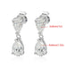 Moissanite Drop Earrings in 925 Sterling Silver | GRA Certified D Color VVS1 SF