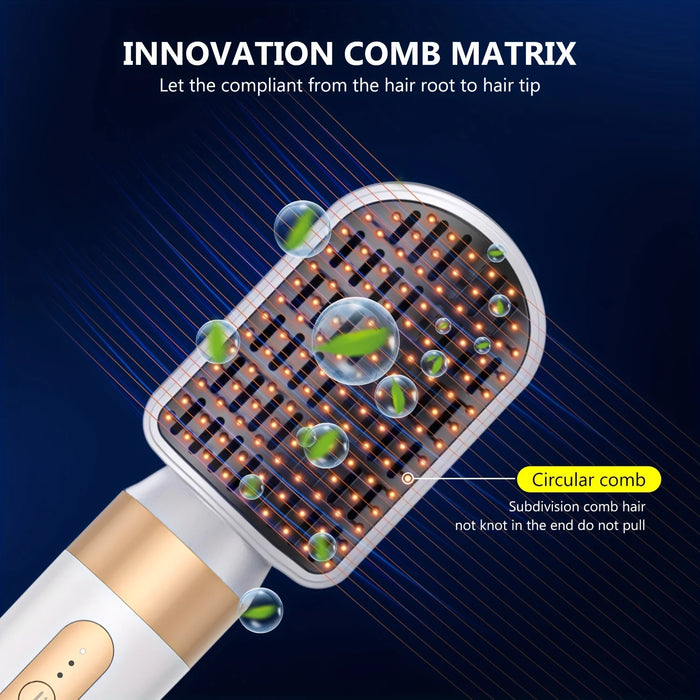 Hair Dryer Brush – 3-Speed Styling with ION Tech & Anti-Scald Safety