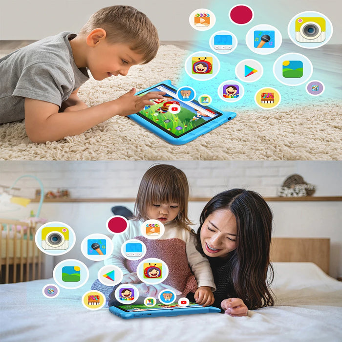 BDF 7-Inch Kids Tablet – Android 13 with 64GB Storage, Dual Cameras & Parental Controls