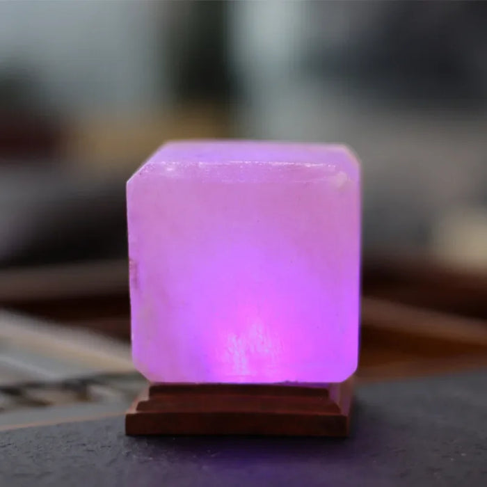 Himalayan Salt Lamp – Color-Changing LED with USB & Natural Air Purification
