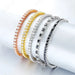 EWYA D Color Moissanite Tennis Bracelet 925 Silver 18K Gold - Samanta Factory