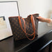Luxurious Women’s Leather Shoulder Bag – Stylish Microfiber Synthetic Leather Casual Tote - Samanta Factory