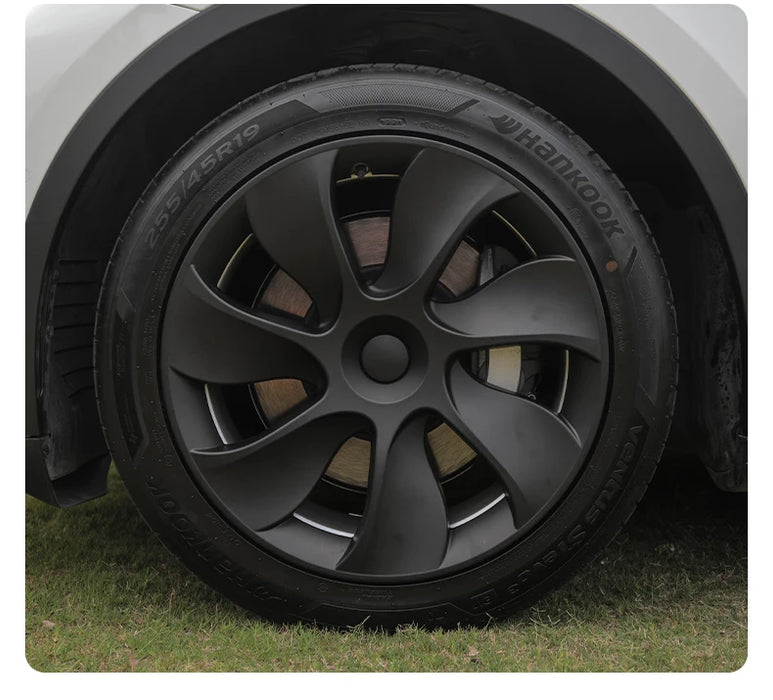 4PCS 19 Inch Cyclone Style Wheel Covers for Tesla Model Y (2020-2024) Right & Left Automobile Accessories Hubcaps Replacement - Samanta Factory