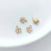 Personalized Sparkling Name Necklace with Floral Charm- Zircon Peach Blossom Pendant SF