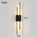 Contemporary Black & Gold LED Wall Lamp – Up & Down Light for Modern Interiors - Samanta Factory