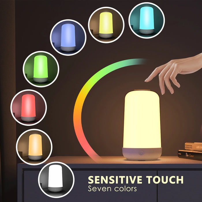 Smart RGB Night Light Lamp – Touch Control with App
