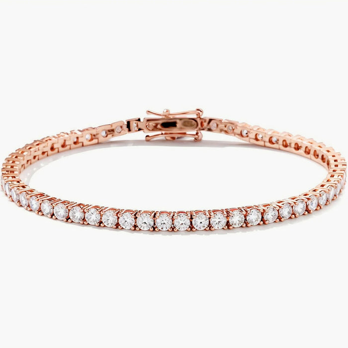 Moissanite Vintage Bracelet – 925 Sterling Silver Unisex Jewelry - Samanta Factory