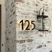 LED House Number Light – Outdoor Waterproof Illuminated Stainless Steel Address Plaque SF