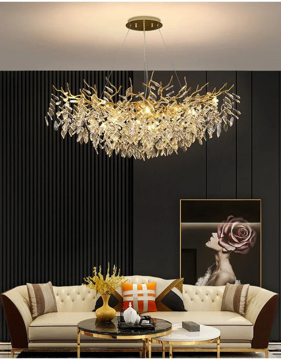 Crystal Chandelier – Modern Indoor Villa Lighting SF