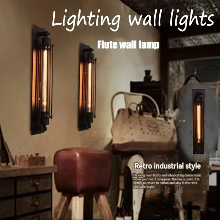 Traditional Wall Lamp – Iron LED Fixture for Vintage-Inspired Interiors