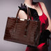 Luxury Crocodile Pattern Handbag – Large Capacity Vintage Women’s Leather Tote Shoulder Bag SF