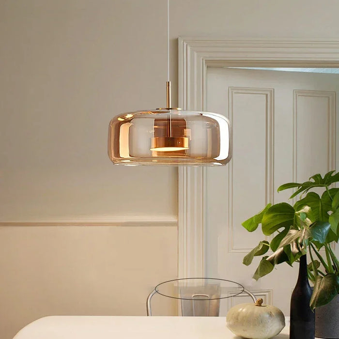 Pendant Light – Nordic Glass Design with Adjustable Height & Warm LED Illumination - Samanta Factory