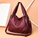 Genuine Leather Tote Bag – Vintage Unisex Handbag with Large Capacity - Samanta Factory