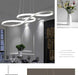 Modern LED Pendant Light – Iron Finish with Remote Dimming - Samanta Factory