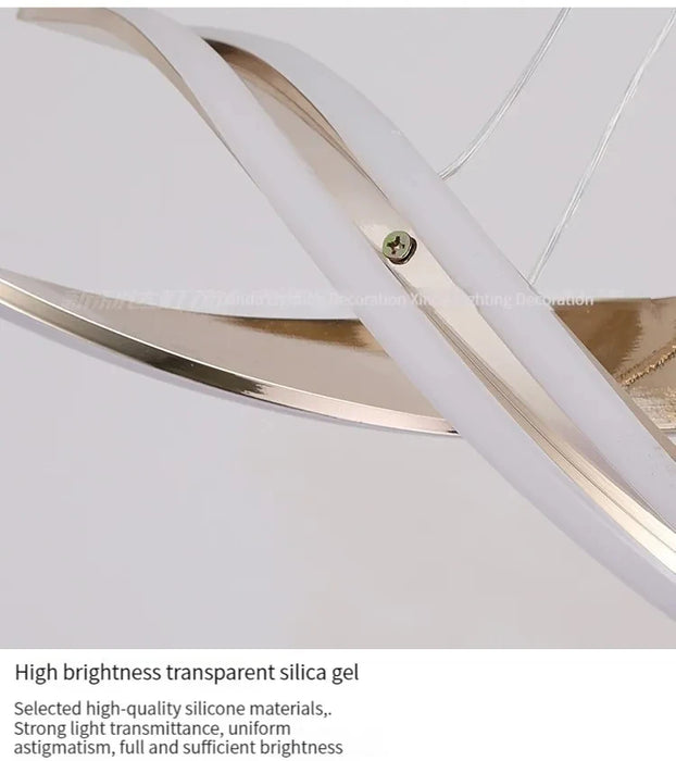 Modern LED Pendant Light – Polished Chrome with Remote Dimming - Samanta Factory