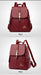 Women’s Leather Backpack – Fashionable White Shoulder Bag for Travel & School - Samanta Factory