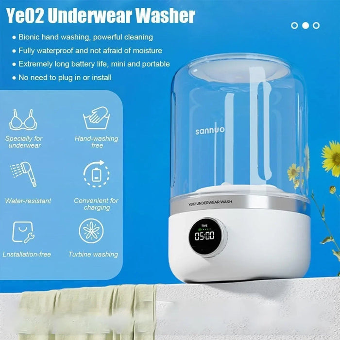Mini Underwear Washer – USB Rechargeable Portable Design Samanta Factory