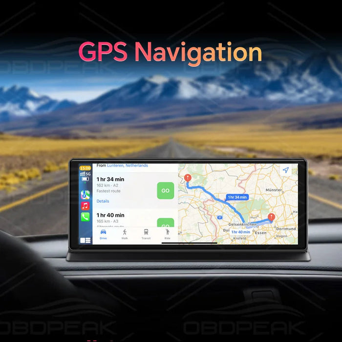 Smart Mirror Dash Cam 11.3" – Wireless CarPlay, Android Auto & 4K Dual Lens Recording Samanta Factory