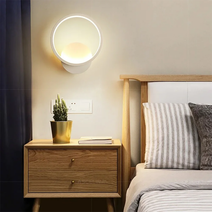 LED Wall Light – 3-Color Dimmable Lighting with Modern Minimalist Design