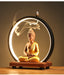 Ceramic Sakyamuni Buddha Incense Burner with LED Light - Samanta Factory