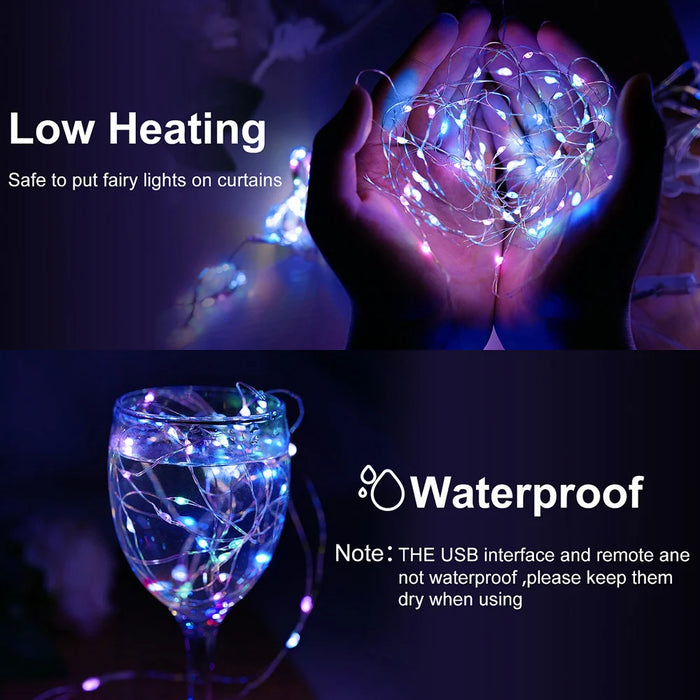 Festive Solar-Powered Curtain Lights with Waterproof Design & Remote Control - Samanta Factory