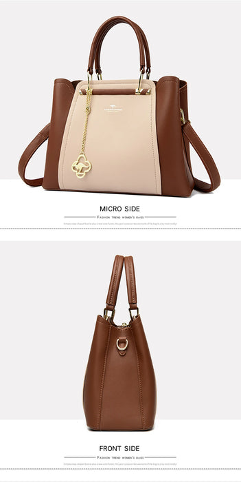 Designer Inspired PU Leather Shoulder Bag – Luxury Casual Tote for Women - Samanta Factory